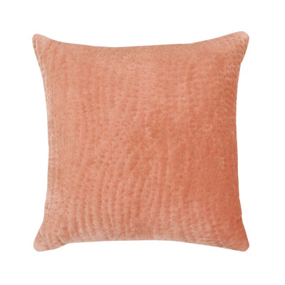 Elberton Quilted IndoorOutdoor Throw Throw Pillow Cover Color: Burnt Orange